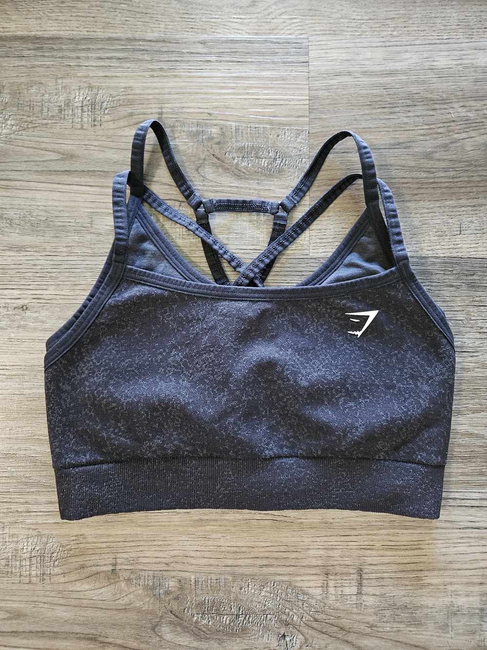 Gymshark‎ Adapt Fleck Seamless Sports Bra - Mineral Black
